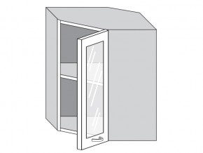 1.60.3у Шкаф настенный (h=720) угловой на 600мм со стекл. дверцей в Асбесте - asbest.magazin-mebel74.ru | фото