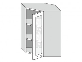 19.60.3у Шкаф настенный (h=913) угловой на 600мм со стекл. дверцей в Асбесте - asbest.magazin-mebel74.ru | фото