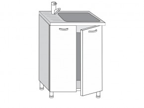 2.60.2м Шкаф-стол на 600мм под врезную мойку с 2-мя дверцами в Асбесте - asbest.magazin-mebel74.ru | фото