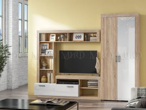 Гостиная Ангара Сонома, Белый в Асбесте - asbest.magazin-mebel74.ru | фото