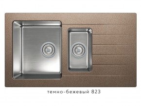 Мойка комбинированная Tolero twist TTS-890 Темно-бежевый 823 в Асбесте - asbest.magazin-mebel74.ru | фото