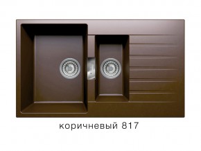 Мойка кварцевая Tolero Loft TL-860 Коричневый 817 в Асбесте - asbest.magazin-mebel74.ru | фото