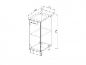 Н 30 Модуль нижний Без Столешницы МН 30 в Асбесте - asbest.magazin-mebel74.ru | фото