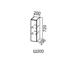 Ш200/720 Шкаф навесной 200/720 в Асбесте - asbest.magazin-mebel74.ru | фото