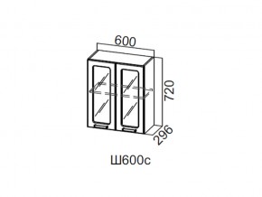 Ш600с/720 Шкаф навесной 600/720 (со стеклом) в Асбесте - asbest.magazin-mebel74.ru | фото