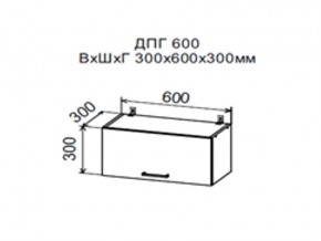 Шкаф верхний ДПГ600 горизонтальный в Асбесте - asbest.magazin-mebel74.ru | фото