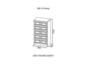 ВМ-10 Комод в Асбесте - asbest.magazin-mebel74.ru | фото